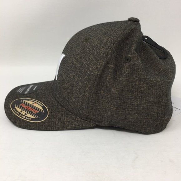 Flexfit Mens Baseball Cap Hat Green Hurley Heathered Logo Embroidered L-XL New - Picture 3 of 8